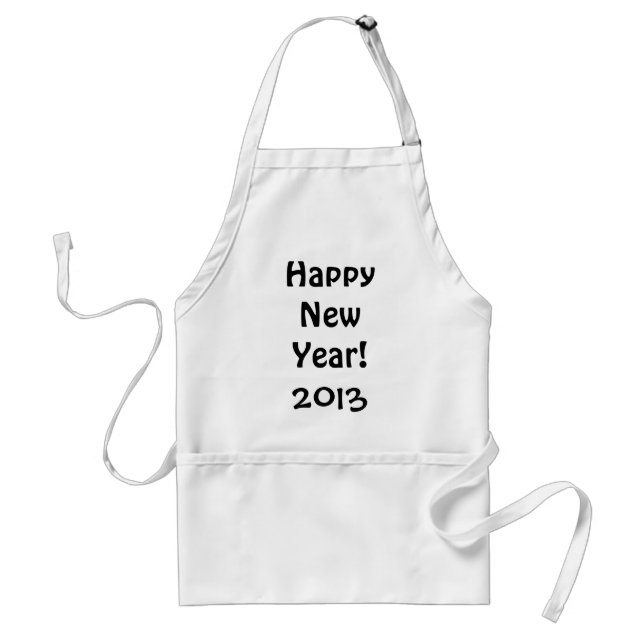 Happy New Year!, 2013 Adult Apron (Front)