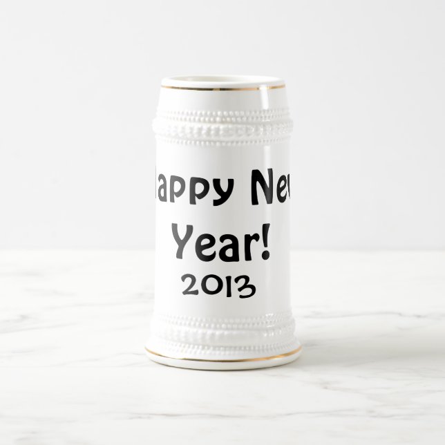Happy New Year!, 2013 Beer Stein (Center)