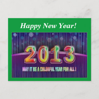Happy New Year 2013 Holiday Postcard