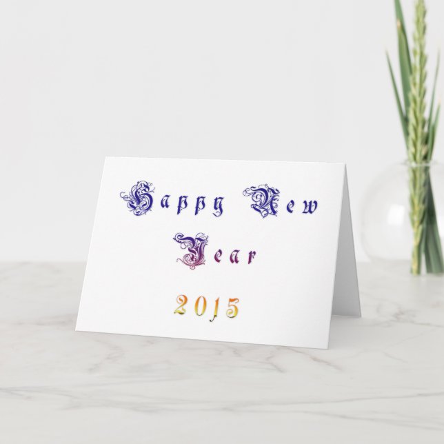 Happy New Year 2015 Hakuna Matata wishes.png Holiday Card (Front)