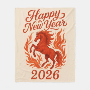 Happy new year 2016 fleece blanket