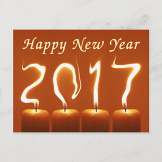 Happy new year 2017 holiday postcard
