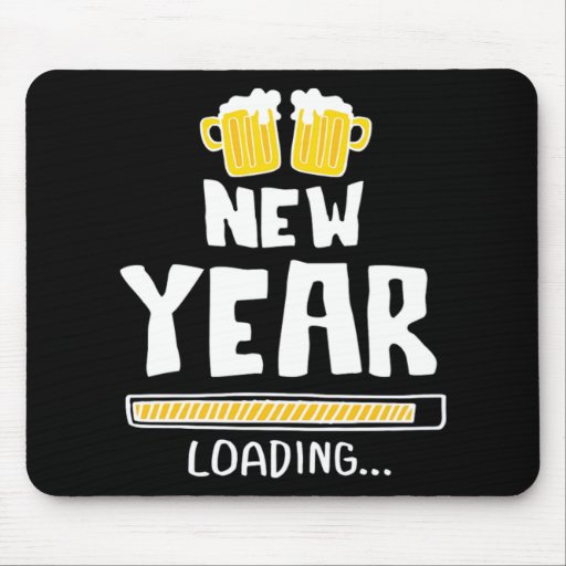 Happy New Year 2020 Loading Fireworks Gift Mouse Pad