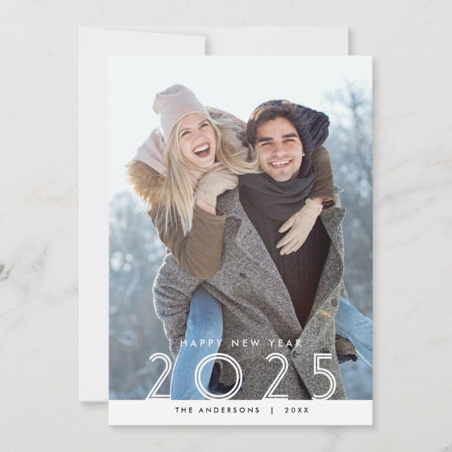 Happy New Year 2020 Photo Holiday Card (Front)