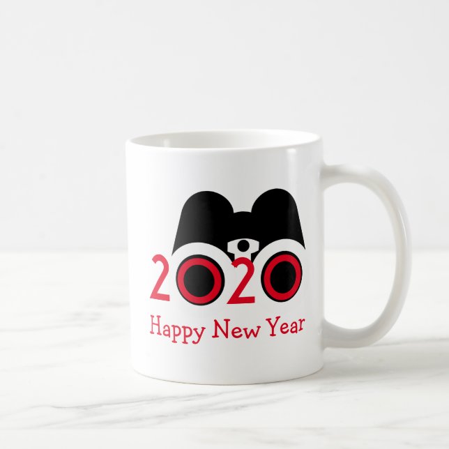 HAPPY NEW YEAR 2020 Vision Binoculars Customized Coffee Mug (Right)