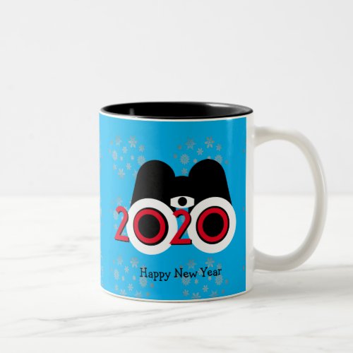 Happy New Year 2020 Vision Custom Text Two_Tone Coffee Mug