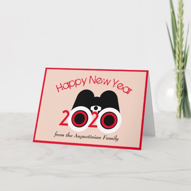 HAPPY NEW YEAR 2020 Vision Customized Seasonal Holiday Card (Front)