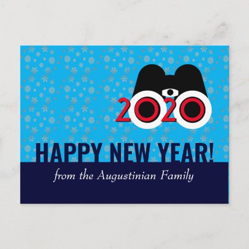HAPPY NEW YEAR 2020 Vision Snowflakes New Year Postcard