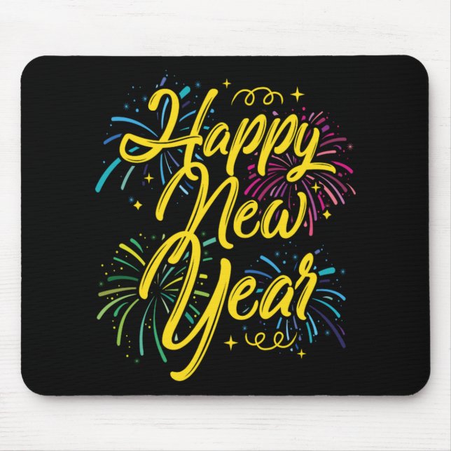 Happy New Year 2020 Welcoming New Years Eve Gift Mouse Pad (Front)