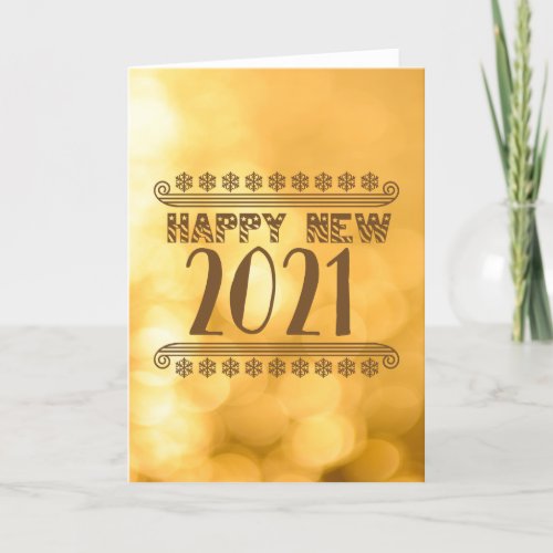 HAPPY NEW YEAR 2021 HOLIDAY CARD
