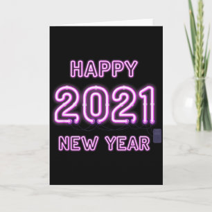 Happy New Year 2021 New Years Eve 2020 Party Suppl Card