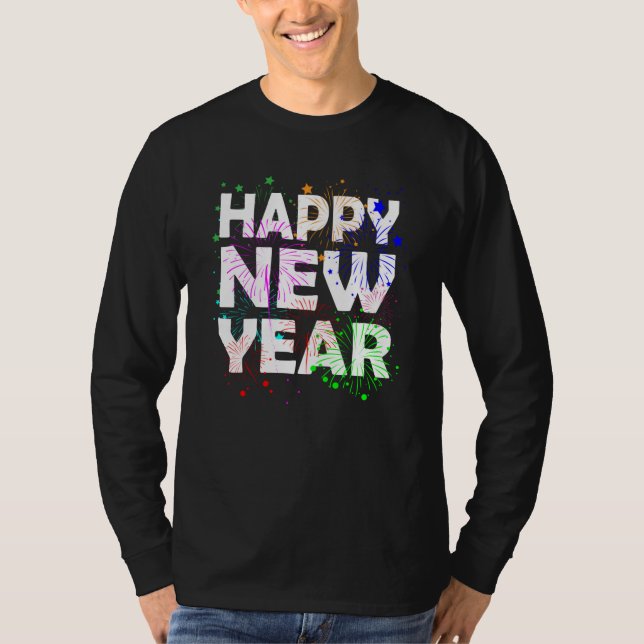 Happy New Year 2021 New Year's Eve Countdown T-Shirt (Front)