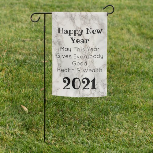 Happy New Year 2021 Personalized Garden Flag
