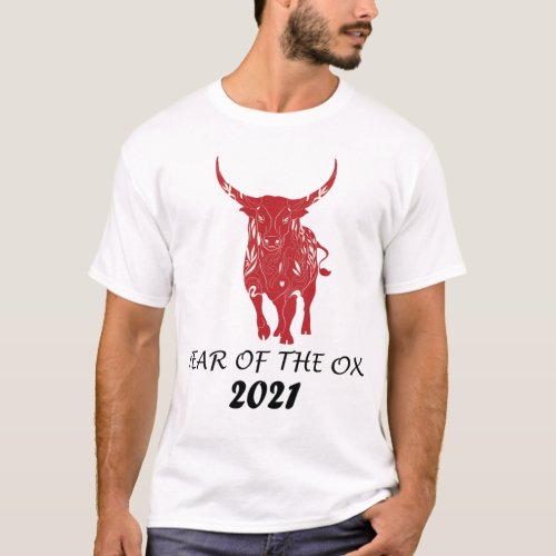 Happy New Year 2021 Shirt Year of the Ox Mens T_Shirt