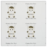Happy New Year 2021 Year of the Ox Fabric