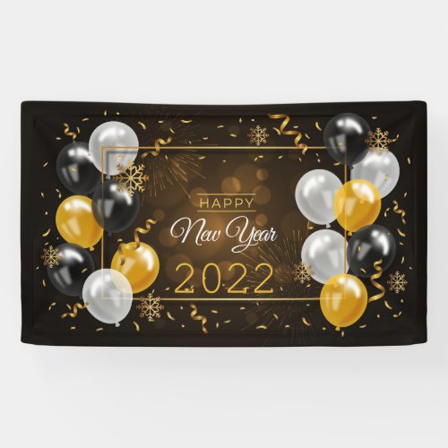 Happy New Year 2022 Banner