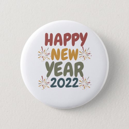 happy new year 2022 button