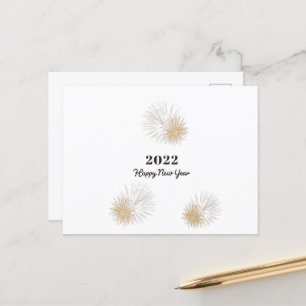 Happy New Year 2022 Holiday Postcard