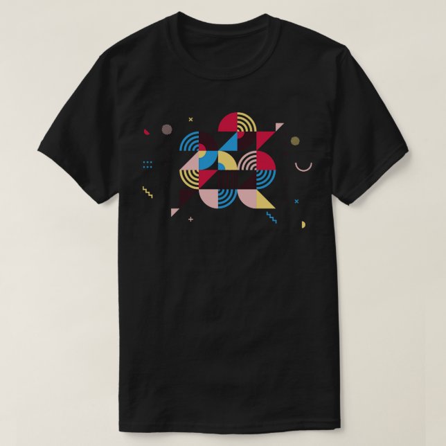 Happy New Year 2022 Modern Geometric Design 2 T-Shirt (Design Front)