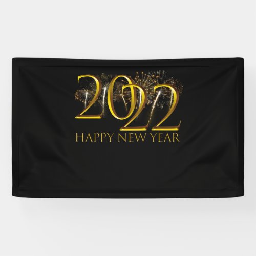 Happy New Year 2022 New Years Eve Party Supplies Banner