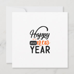 Happy New Year 2022 Note Card