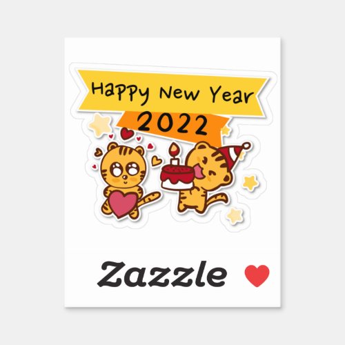 happy new year 2022 sticker
