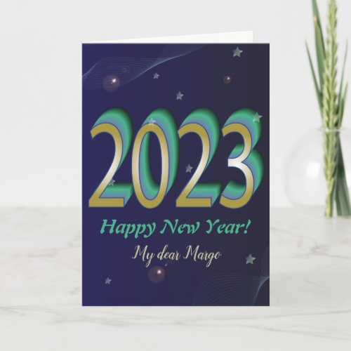 Happy new year 2023 card