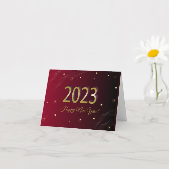 Happy New Year 2023 Card (Small Plant)