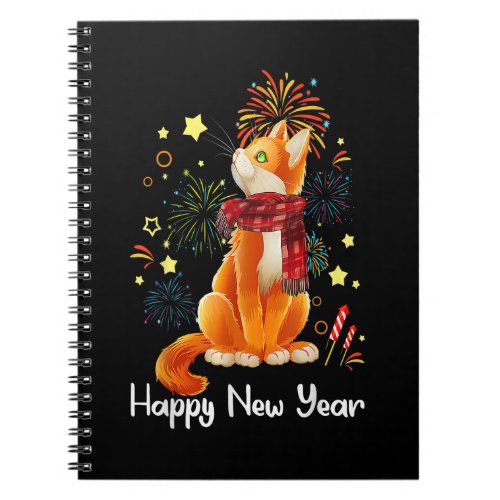 Happy New Year 2023 Funny Happy Meow Year Cat Love Notebook