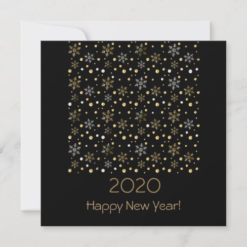 Happy New Year 2023  Gold Christmas Decoration Holiday Card
