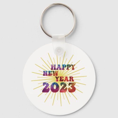 Happy New Year 2023 Holiday  Keychain