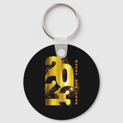 Happy New Year 2023 New Years Eve Party Supplies 2 Keychain