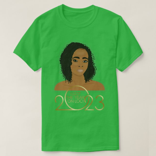 Happy New Year 2023 Sisterlocks Locs  T-Shirt (Design Front)