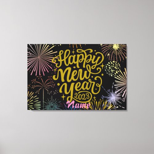 Happy New Year 2023 Thunder_Cove Canvas Print