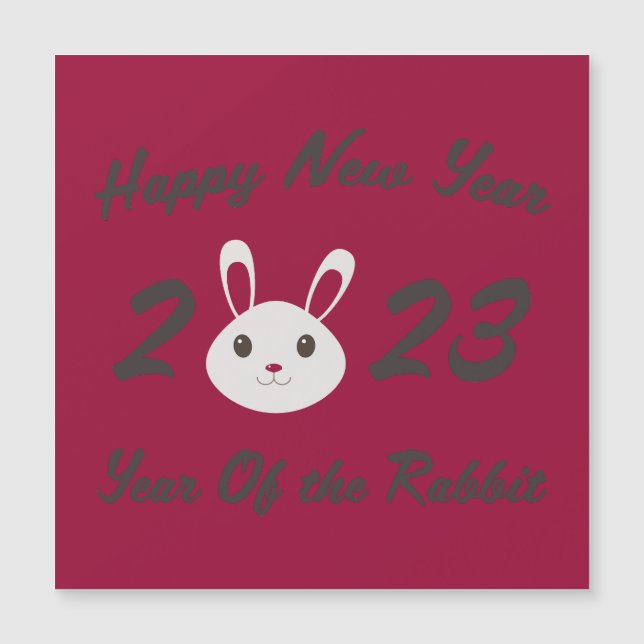 Happy New Year 2023 Year of the Rabbit  (Front)