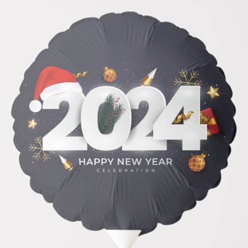 Happy New Year 2024 Balloon