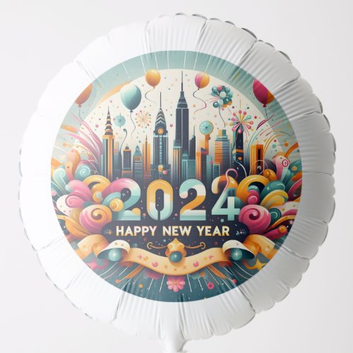 Happy New Year 2024 Balloon