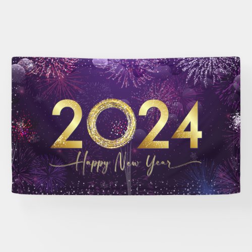 Happy New Year 2024 Banner