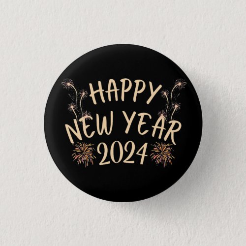 Happy New Year 2024 Button