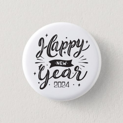 Happy new year 2024  button