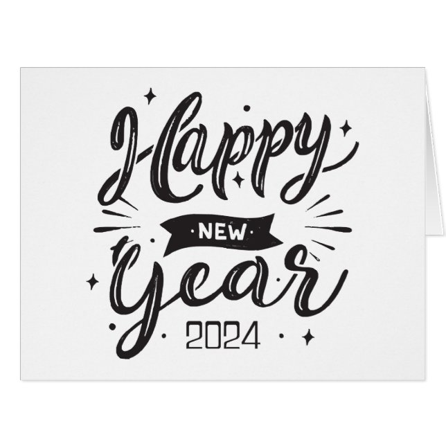 Happy new year 2024  cards (Front Horizontal)