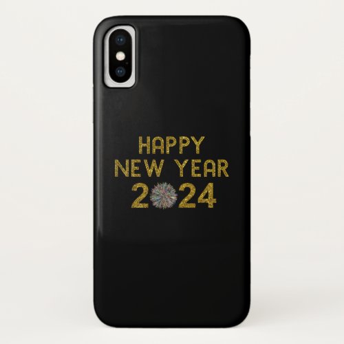 Happy New Year 2024 iPhone X Case