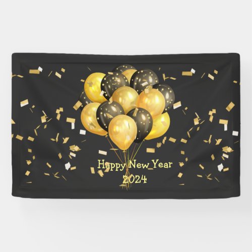 Happy New Year 2024 celebration party Banner