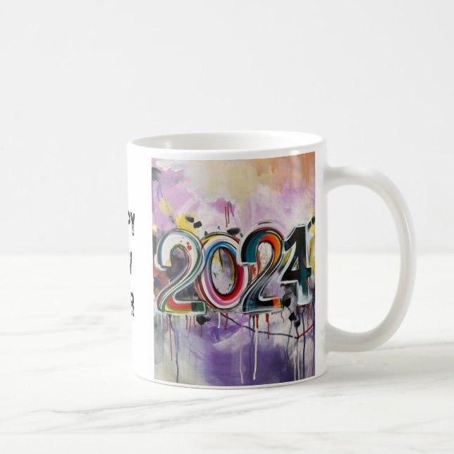 HAPPY NEW YEAR 2024 COFFEE MUG (Right)