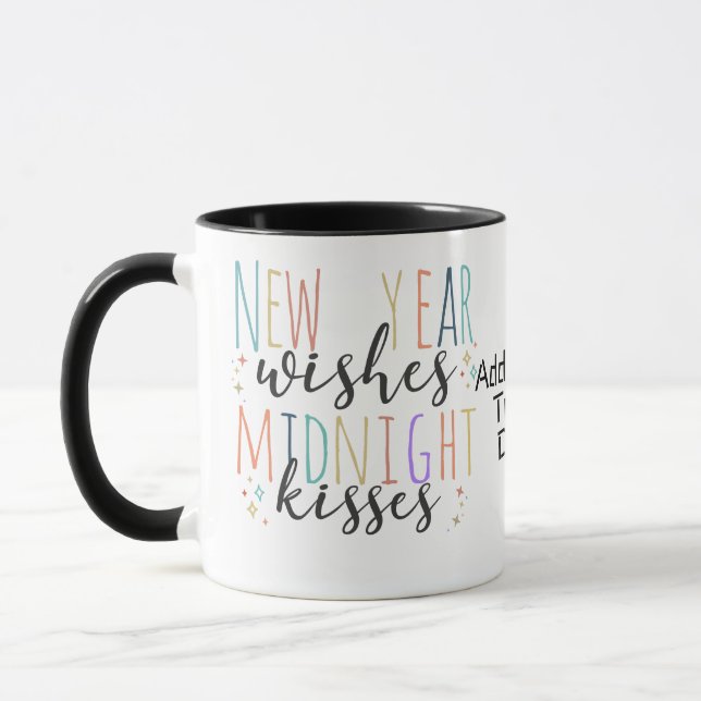 Happy New year 2024 Colorful New years Party Mug (Left)