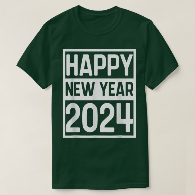 Happy New Year 2024 Cool Celebration Chinese Lunar T-Shirt (Design Front)