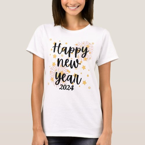 Happy New Year 2024 Custom T_Shirt