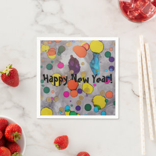 Happy New Year 2024! Elevate with Joy and Color! Napkins