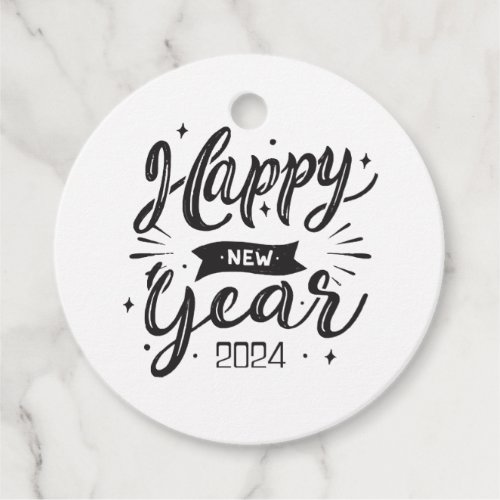 Happy new year 2024  favor tags