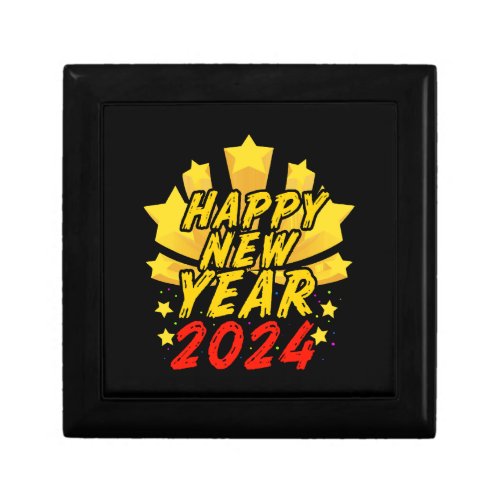 Happy New Year 2024  Gift Box